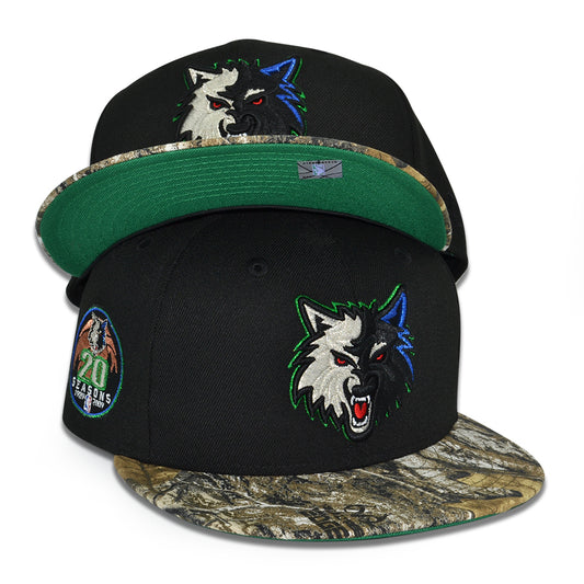 Minnesota Timberwolves "THE BIG TICKET" Exclusive New Era 59Fifty Fitted Hat -Black/Real Tree