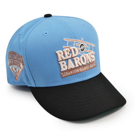 Scranton Wilkes-Barre Red Barons International League Exclusive New Era 59Fifty Fitted Hat -Sky/Black
