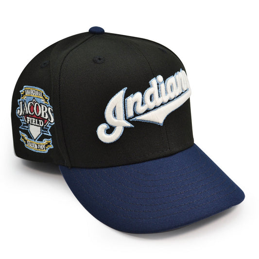 Cleveland Indians Jacobs Field 1994 Inaugural Season Exclusive New Era 59Fifty Fitted Hat - Black/Navy