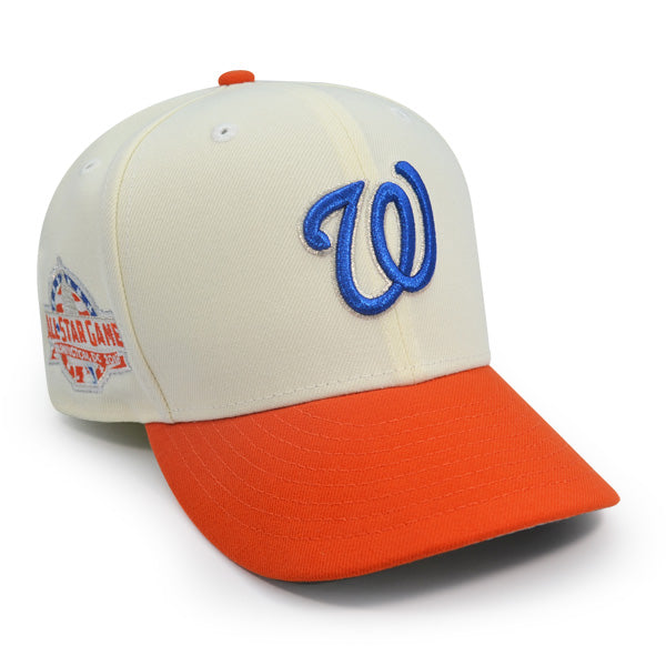 Washington Nationals 2018 ALL-STAR GAME Exclusive New Era 59Fifty Fitted Hat - Chrome/CD Orange