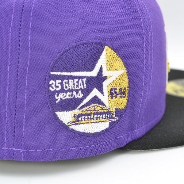 Houston Astros 35 Years Exclusive New Era 59Fifty Fitted Hat - Purple/Black