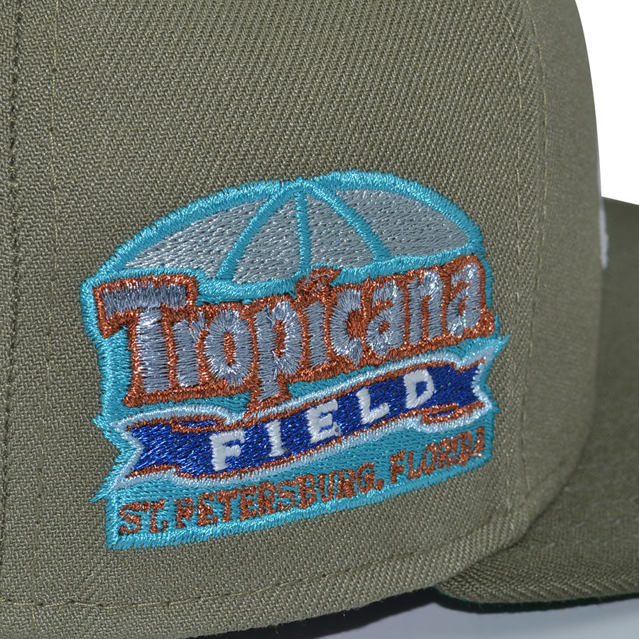 Tampa Devil Rays "MONEY BAY" Exclusive New Era 59Fifty Fitted Hat - Green Bark/New Olive