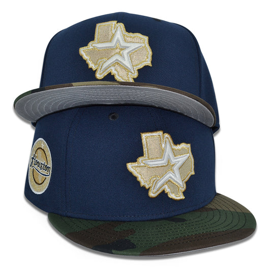 Houston Astros "MIDNIGHT NAVY" Exclusive New Era 59Fifty Fitted Hat - Oceanside /Woodland Camo