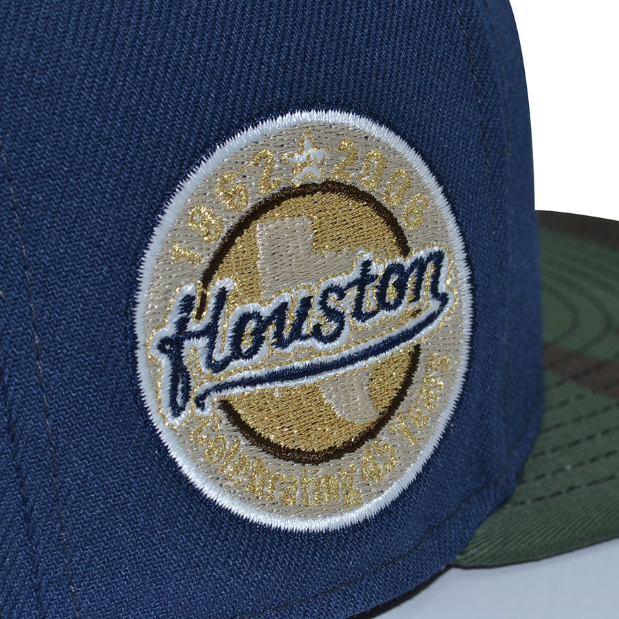 Houston Astros "MIDNIGHT NAVY" Exclusive New Era 59Fifty Fitted Hat - Oceanside /Woodland Camo