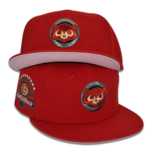 Chicago Cubs "CARNAGE" Exclusive New Era 59Fifty Fitted Hat - Scarlet Pinky