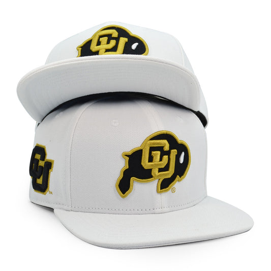 Colorado Buffaloes Pro Standard ROUGH RIDER Snapback NCAA Hat- White