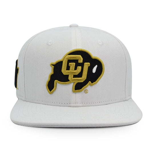 Colorado Buffaloes Pro Standard ROUGH RIDER Snapback NCAA Hat- White