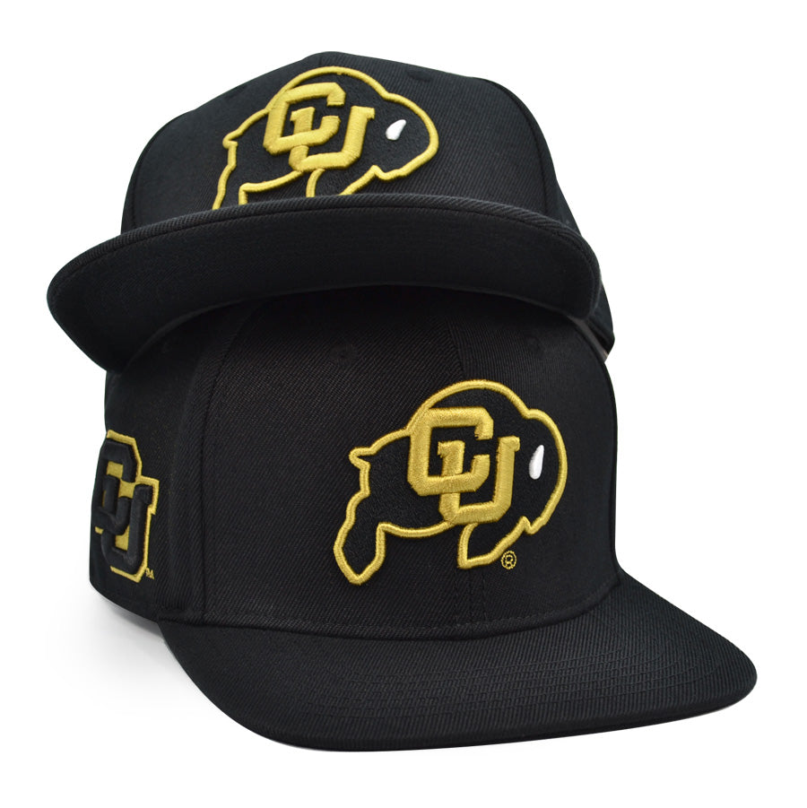 Colorado Buffaloes Pro Standard ROUGH RIDER Snapback NCAA Hat- Black ...