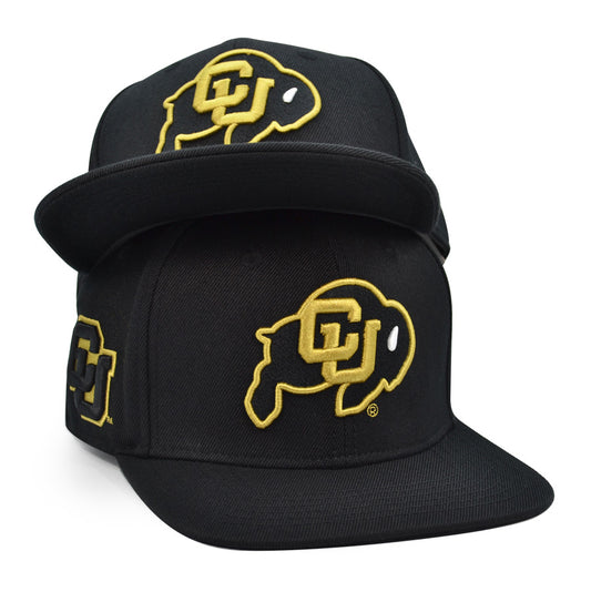 Colorado Buffaloes Pro Standard ROUGH RIDER Snapback NCAA Hat- Black