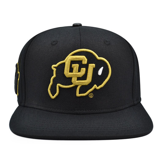 Colorado Buffaloes Pro Standard ROUGH RIDER Snapback NCAA Hat- Black