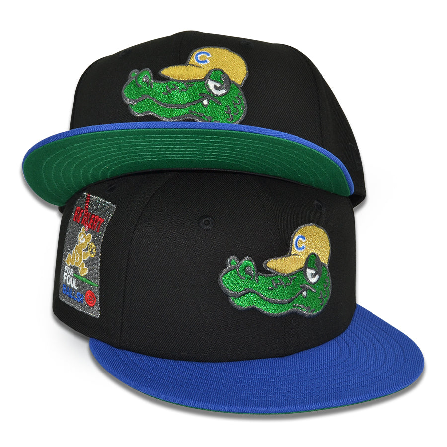 Chicago Cubs Chance the Gator "STAR LINE CUBS" Exclusive New Era 59Fifty Fitted Hat - Black/Majestic