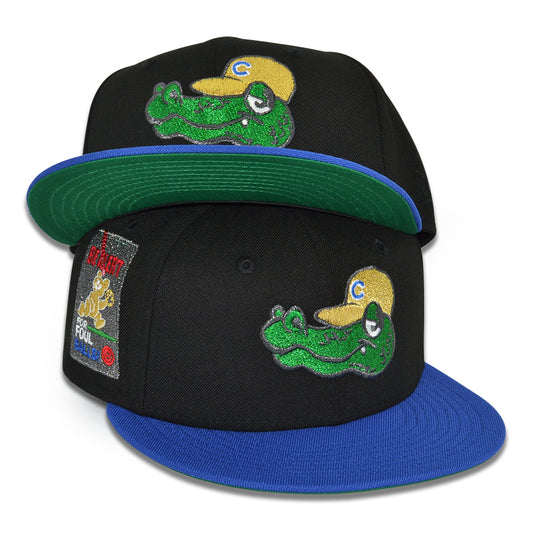 Chicago Cubs Chance the Gator "STAR LINE CUBS" Exclusive New Era 59Fifty Fitted Hat - Black/Majestic