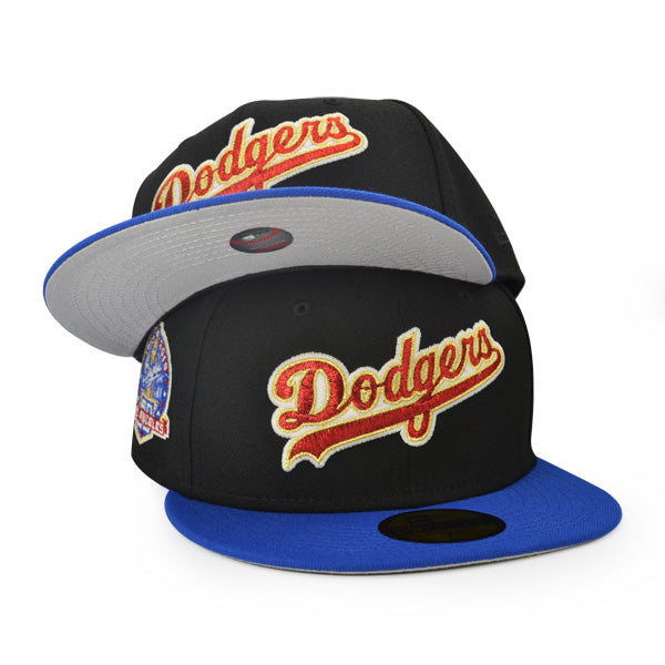 Los Angeles Dodgers 60th ANNIVERSARY Exclusive New Era 59Fifty Fitted Hat –Black/Royal