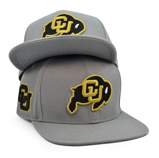 Colorado Buffaloes Pro Standard ROUGH RIDER Snapback NCAA Hat- Gray