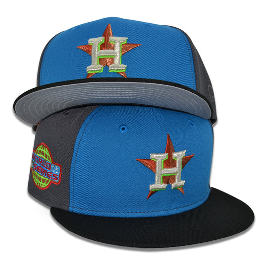 Houston Astros "HOBGOBLIN" Exclusive New Era 59Fifty Fitted Hat - Card Blue/Black/Graphite/Rush Orange