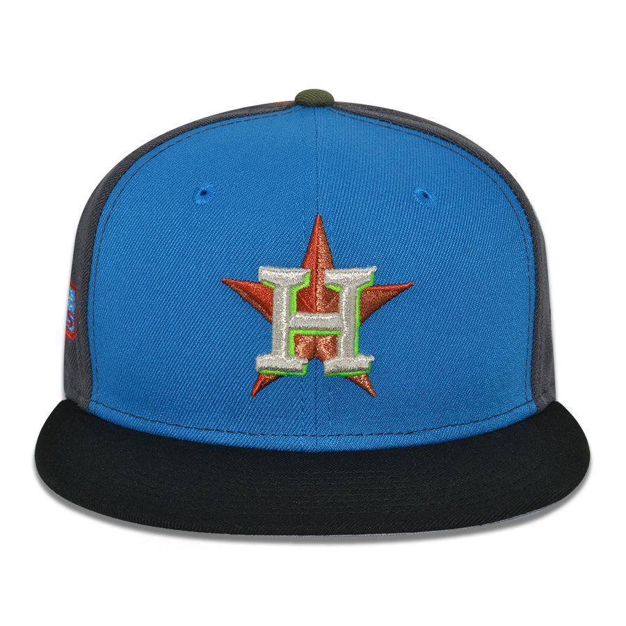 Houston Astros "HOBGOBLIN" Exclusive New Era 59Fifty Fitted Hat - Card Blue/Black/Graphite/Rush Orange