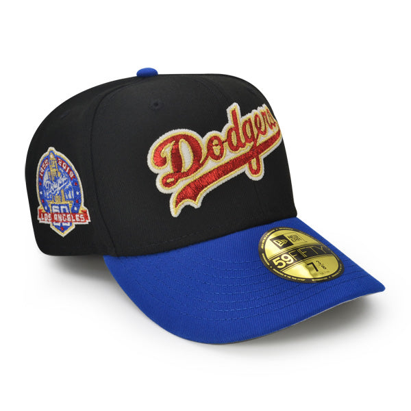 Los Angeles Dodgers 60th ANNIVERSARY Exclusive New Era 59Fifty Fitted Hat –Black/Royal