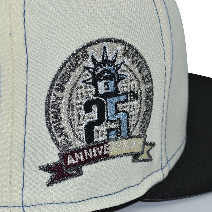 New York Mets "TWO FACE" Exclusive New Era 59Fifty Fitted Hat - Indigo/Chrome/Black