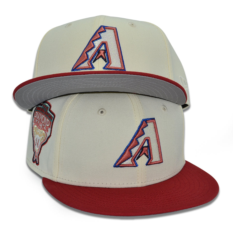 Arizona Diamondbacks "AKAZA" Exclusive New Era 59Fifty Fitted Hat - Chrome/Scarlet