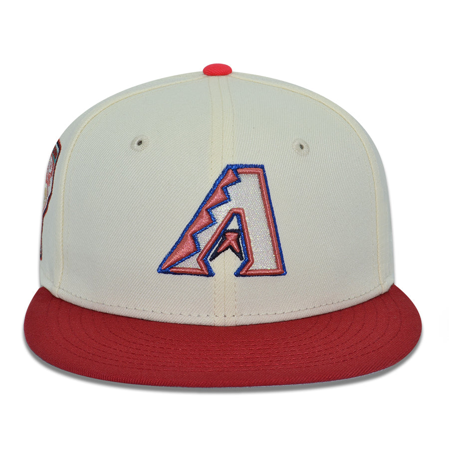 Arizona Diamondbacks "AKAZA" Exclusive New Era 59Fifty Fitted Hat - Chrome/Scarlet