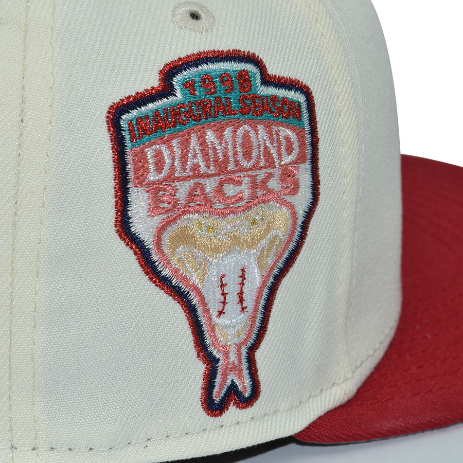 Arizona Diamondbacks "AKAZA" Exclusive New Era 59Fifty Fitted Hat - Chrome/Scarlet