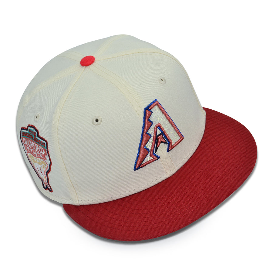 Arizona Diamondbacks "AKAZA" Exclusive New Era 59Fifty Fitted Hat - Chrome/Scarlet