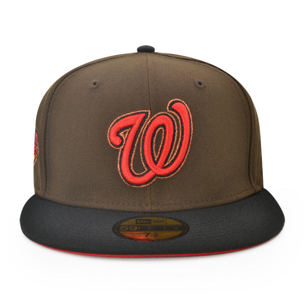 Washington Nationals 2019 WORLD SERIES Exclusive New Era 59Fifty Fitted Hat - Walnut/Black