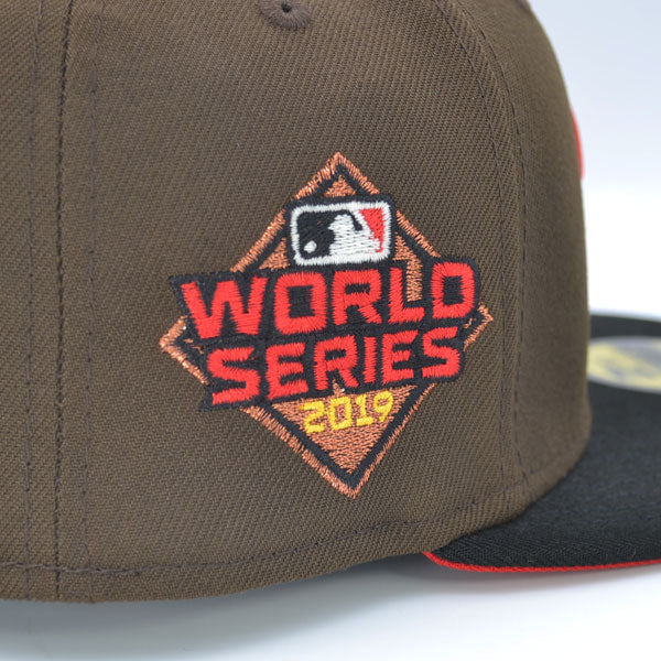 Washington Nationals 2019 WORLD SERIES Exclusive New Era 59Fifty Fitted Hat - Walnut/Black