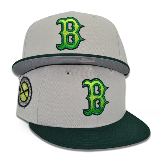 Boston Red Sox "BEN 10" Exclusive New Era 59Fifty Fitted Hat - Stone/Green