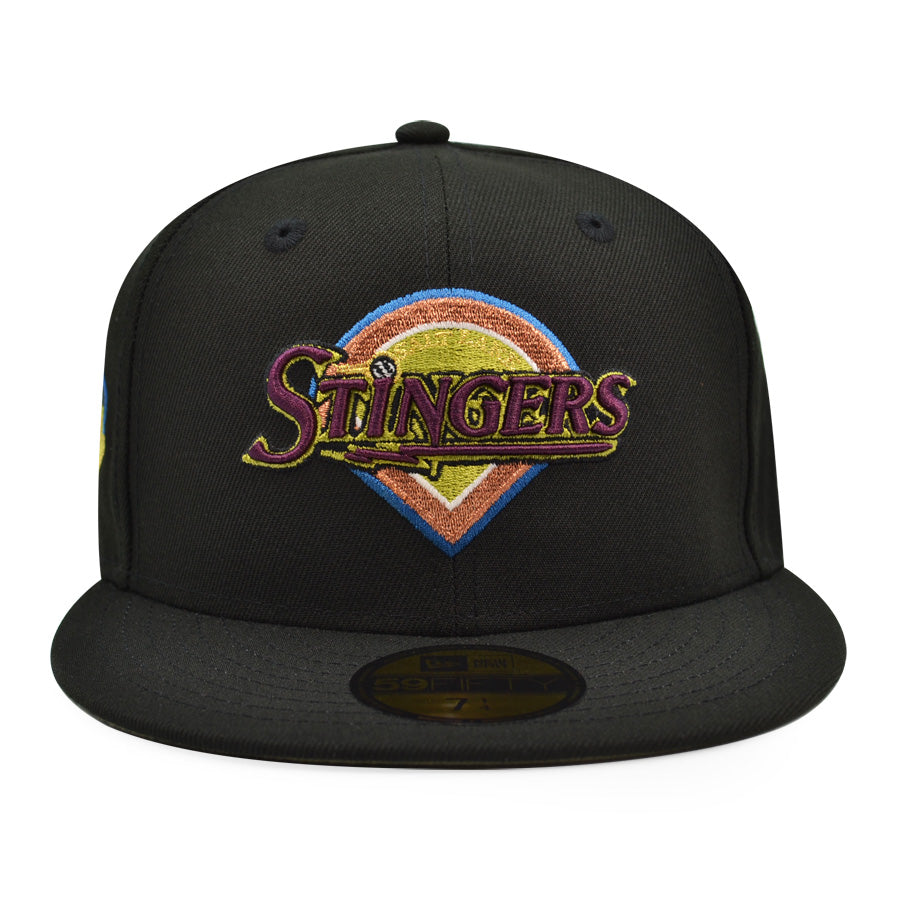 Salt Lake Stingers Triple A Exclusive New Era 59Fifty Fitted Hat - Black/Green Bark