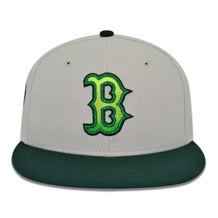 Boston Red Sox "BEN 10" Exclusive New Era 59Fifty Fitted Hat - Stone/Green