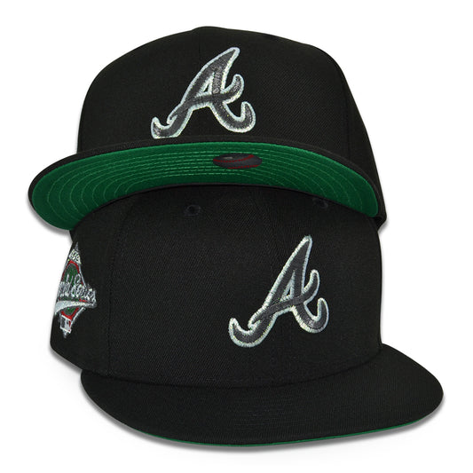 Atlanta Braves "THE DOUBLE UP" Exclusive New Era 59Fifty Fitted Hat - Black