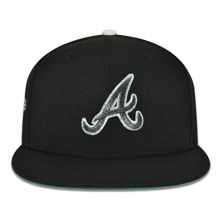 Atlanta Braves "THE DOUBLE UP" Exclusive New Era 59Fifty Fitted Hat - Black