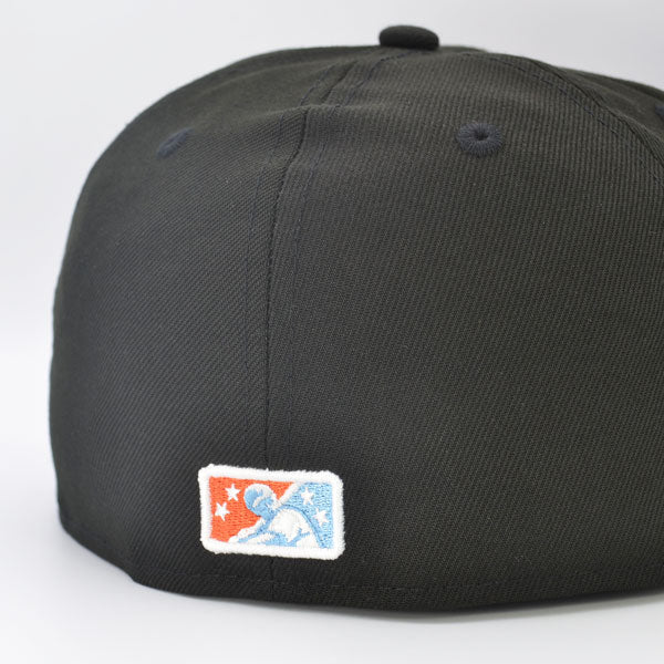Bowie BaySox  Exclusive New Era 59Fifty Fitted Hat - Black/Sky UV