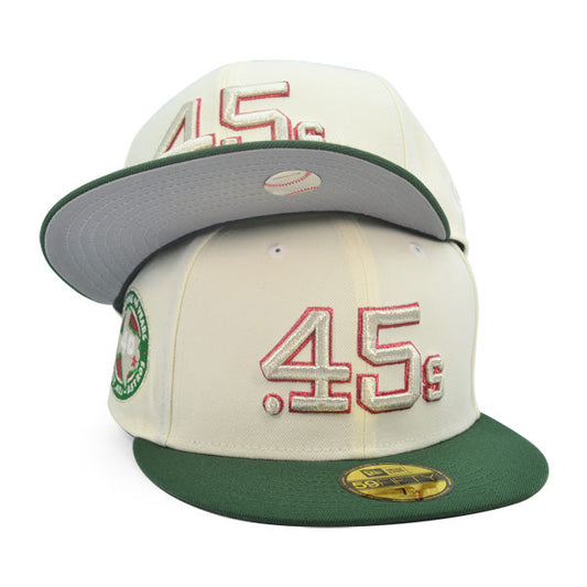 Houston Colt 45's 40th Anniversary EXCLUSIVE New Era 59Fifty Fitted Hat- Chrome/Green