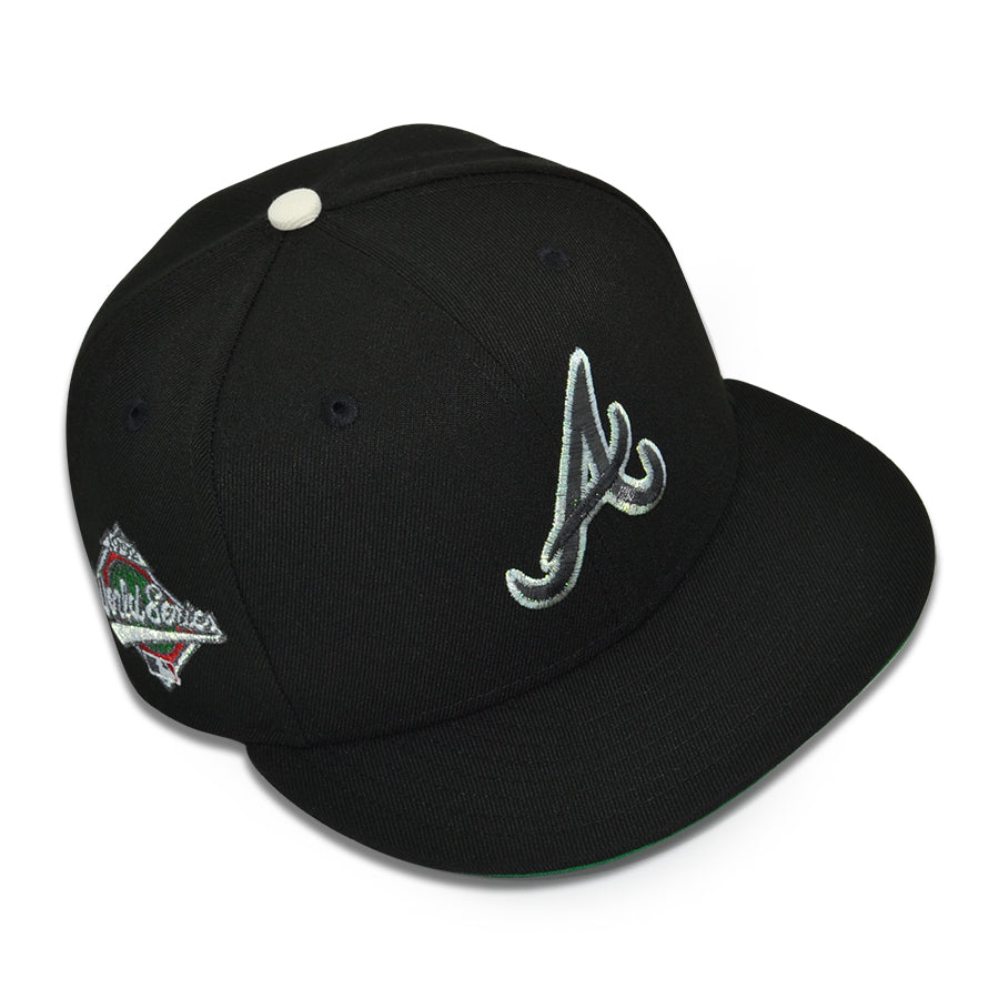 Atlanta Braves "THE DOUBLE UP" Exclusive New Era 59Fifty Fitted Hat - Black