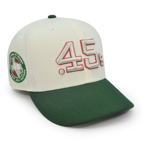 Houston Colt 45's 40th Anniversary EXCLUSIVE New Era 59Fifty Fitted Hat- Chrome/Green