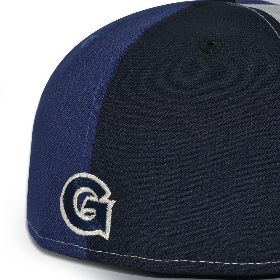Georgetown Hoyas "THE DOG IN ME" Pinwheel Exclusive New Era 59Fifty Fitted Hat - Navy/Black/Gray