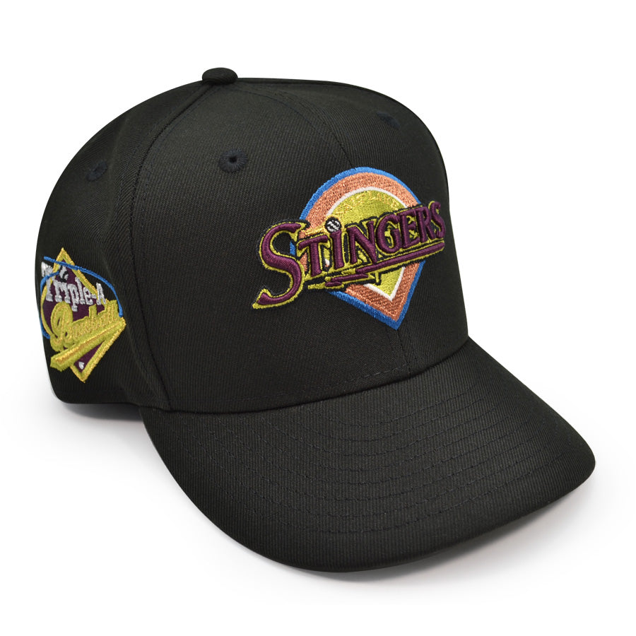 Salt Lake Stingers Triple A Exclusive New Era 59Fifty Fitted Hat - Black/Green Bark
