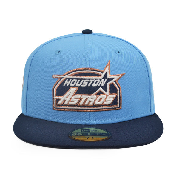 Houston Astros 40 YEARS Exclusive New Era 59Fifty Fitted Hat - Radiant Blue/Navy