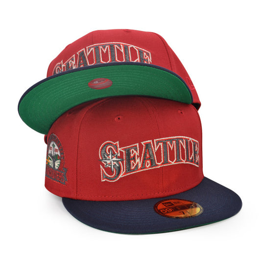 Seattle Mariners 40th ANNIVERSARY Exclusive New Era 59Fifty Fitted Hat - Pinot/Navy
