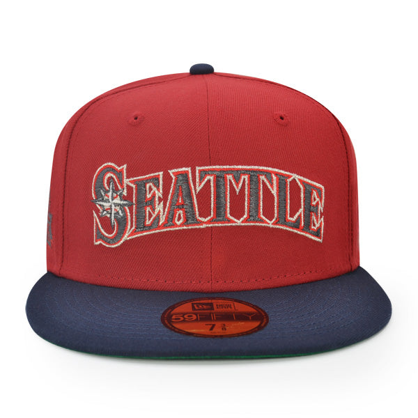 Seattle Mariners 40th ANNIVERSARY Exclusive New Era 59Fifty Fitted Hat - Pinot/Navy