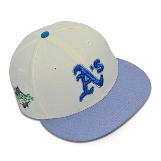 Oakland Athletics "RECONNECT" Exclusive New Era 59Fifty Fitted Hat - Chrome/Lavender