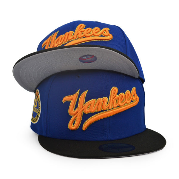 New York Yankees 1962 WORLD SERIES Exclusive New Era 59Fifty Fitted Hat - Light Royal/Black