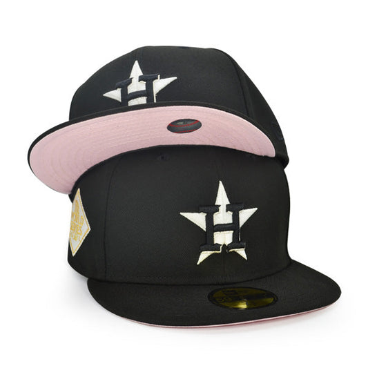 Houston Astros 2017 World Series Exclusive New Era 59Fifty Fitted Hat - Black/Pinky UV