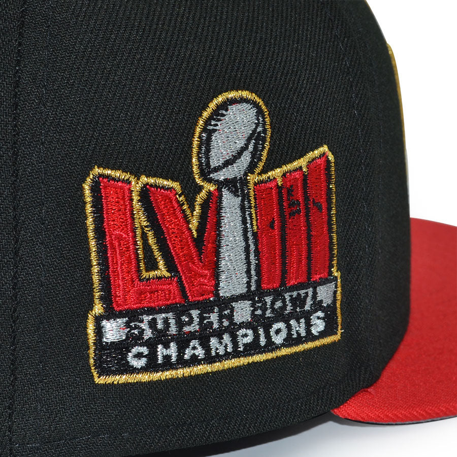 Kansas City Chiefs "CAPTAIN KINGDOM" Exclusive New Era 59Fifty Fitted Hat - Black/FDRed