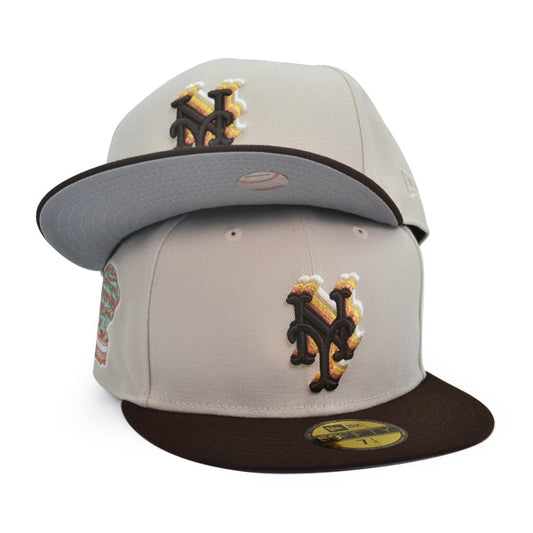 New York Mets 1964 ALL-STAR GAME Exclusive New Era 59Fifty Fitted Hat - Stone/Burntwood