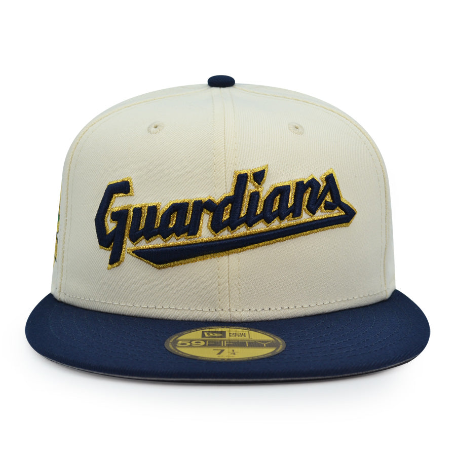 Cleveland Guardians Progressive Field Exclusive New Era 59Fifty Fitted Hat -Chrome/Navy