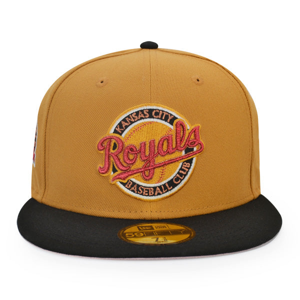 Kansas City Royal 40th ANNIVERSARY Exclusive New Era 59Fifty Fitted Hat - Tan/Black