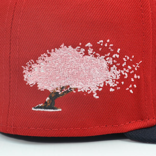 Washington Nationals CHERRY BLOSSOM Exclusive New Era 59Fifty Fitted Hat - Scarlet/Navy